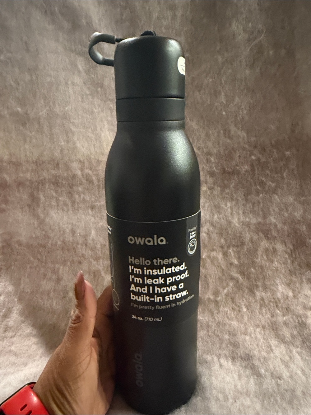 owala 24 oz Insulated Water Bottle - Black - Picture 2 of 7